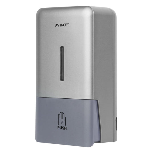 AIKE AK1006 800ML Wall Mounted Soap Dispenser, Plastic Manual Hand Soap Dispenser, Liquid Soap Dispenser for Public Usage