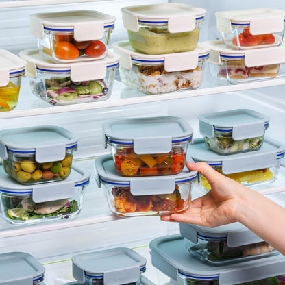 LocknLock The Clear 500ml Airtight Food Storage Glass Container & Lid, BPA Free, Airtight & Leakproof, Oven/Microwave/Freezer/Dishwasher Safe