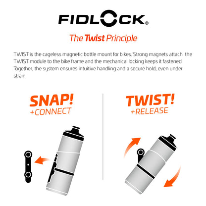 Fidlock Twist Bottle Set 800 + Bike Base Black