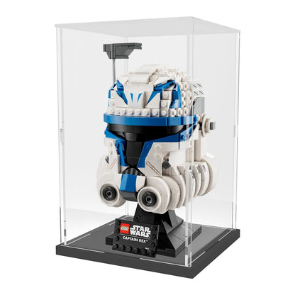 Nynelly Acrylic Display Case for Lego Star Wars Helmet for Lego Captain Rex Helmet Models Figures