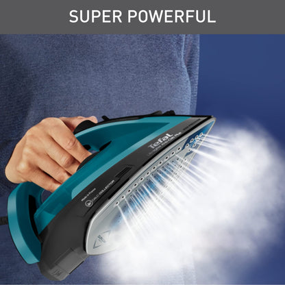 Tefal Ultraglide Steam Iron, 260 g/min Steam Boost, 50 g/min Continuous Steam, 270 ml Water Tank, 2800W Power, Non-Stick Durilium Soleplate, Auto Off,