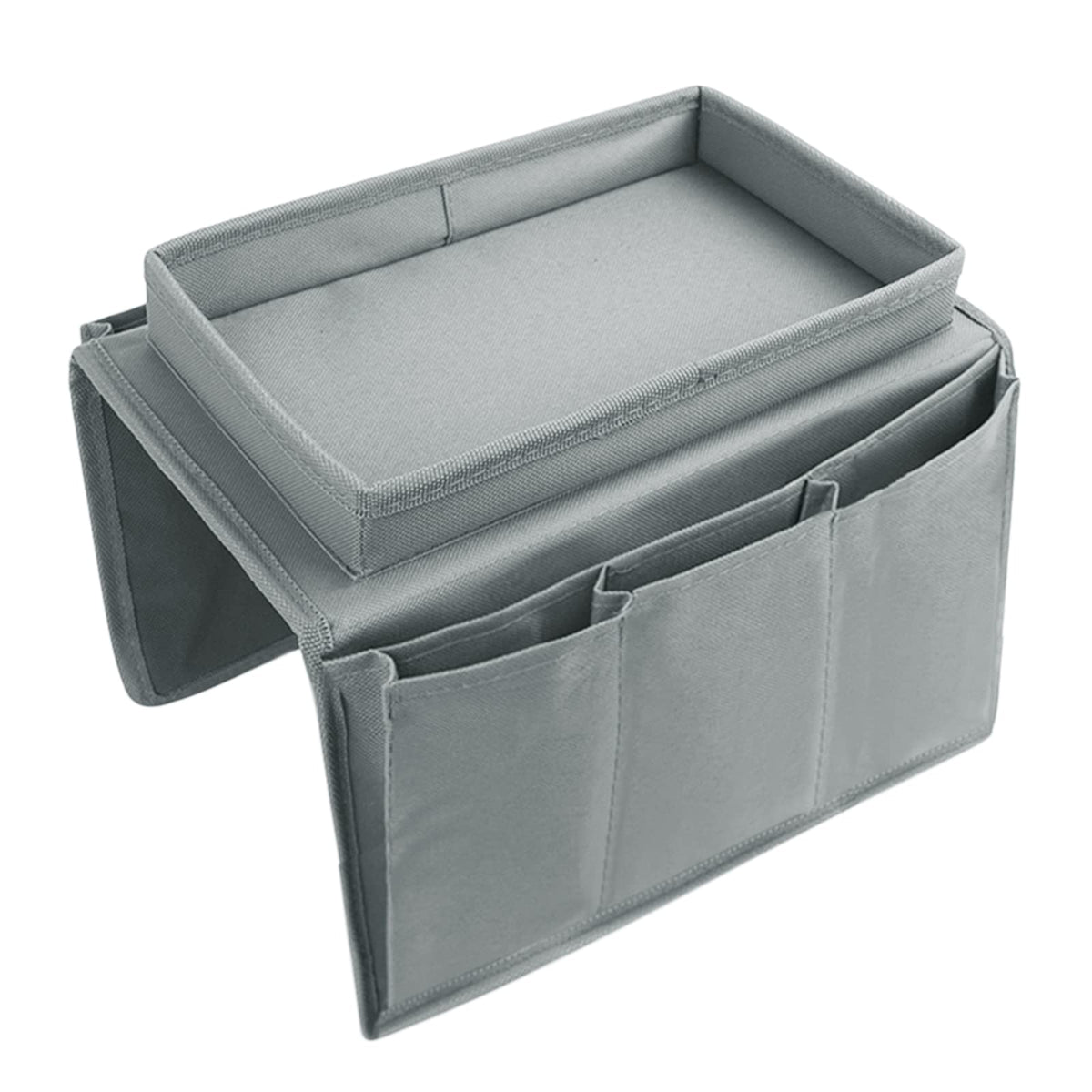 Sofa Armrest Organizer Couch Caddy Armchair Hanging Storage Bag Sofa Space Saver Arm Rest Chair Organiser with Cup Holder Tray for Phone, Books
