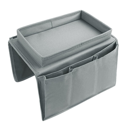 Sofa Armrest Organizer Couch Caddy Armchair Hanging Storage Bag Sofa Space Saver Arm Rest Chair Organiser with Cup Holder Tray for Phone, Books