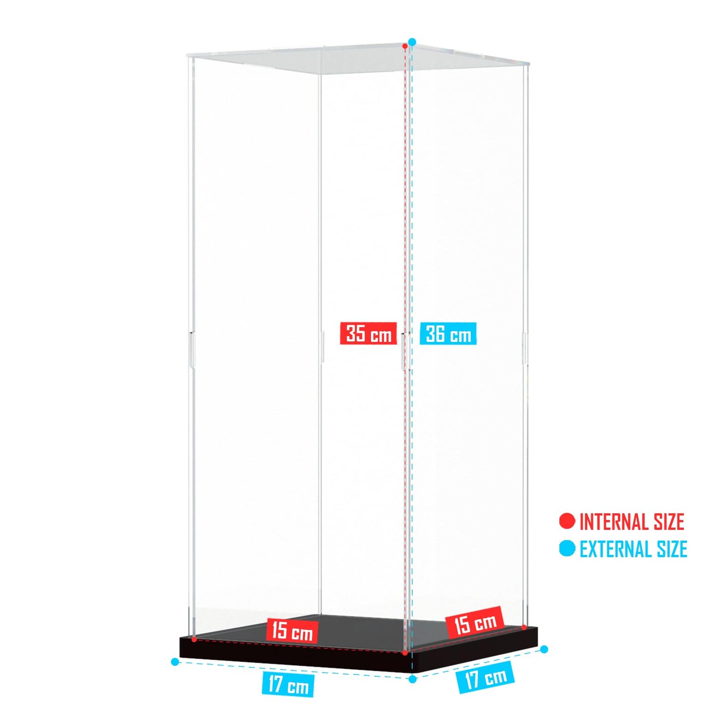 Nynelly Acrylic Display Case for Lego Infinity Gauntlet 76191 76223 for Models Figures - Assemble Dustproof Thickened Clear Display Box Cabinet