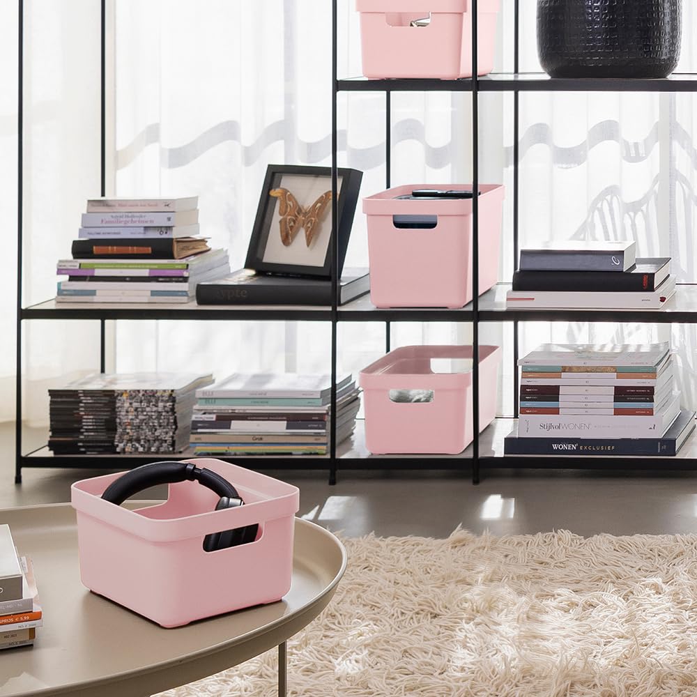 SUNWARE perfectly organised Sigma home storage box 18L pink