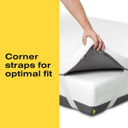Ferlex Memory Foam Topper 105 x 190 cm | 100% Memory Foam | Thickness 7 cm | Made in Spain | Breathable and Removable Mattress Topper