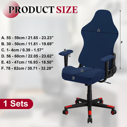 sourcing map Gaming Chair Covers, Stretchable Office Computer Chair Slipcover with Armrest Covers
