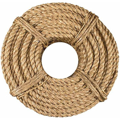 West Coast Paracord Twisted Manila Hemp Rope in 1/4 inch, 5/16 inch, 3/8 inch, 1/2 inch, 5/8 inch, 3/4 inch, 1 inch, and 2 inch Widths & Several Lengths