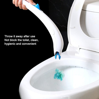 12Pcs Disposable Toilet Brush Replacement Refills Bathroom Toilet Cleaning System Starter Kit Non Woven Fabric for 3061 Toilet Scrubber Wand Refills