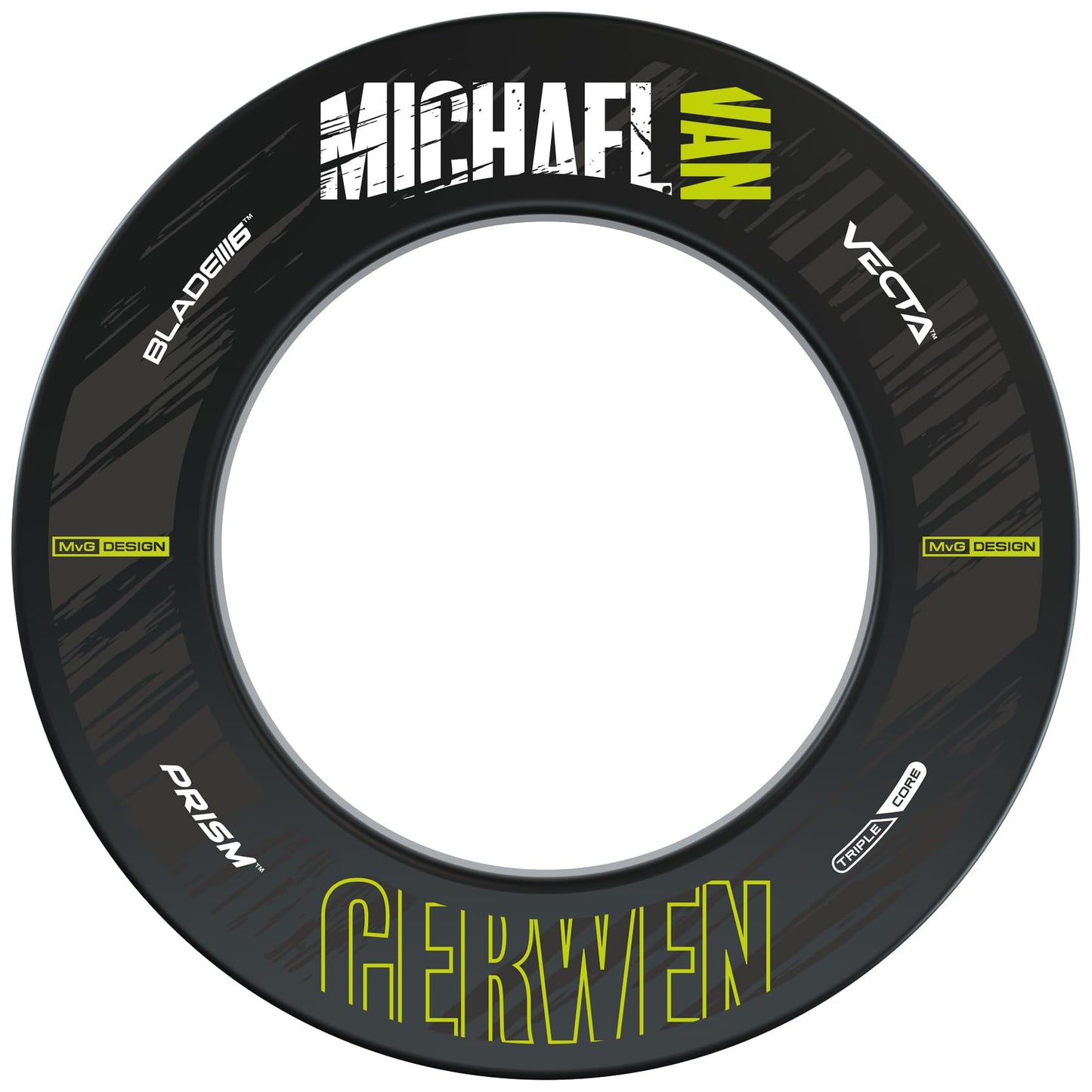 WINMAU Michael van Gerwen MvG Surround Set including Dartboard, Surround, Darts and Accessories