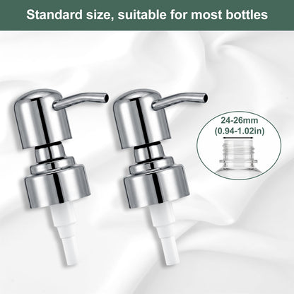 2 Pack Silver Replacement Pump for Soap Dispenser