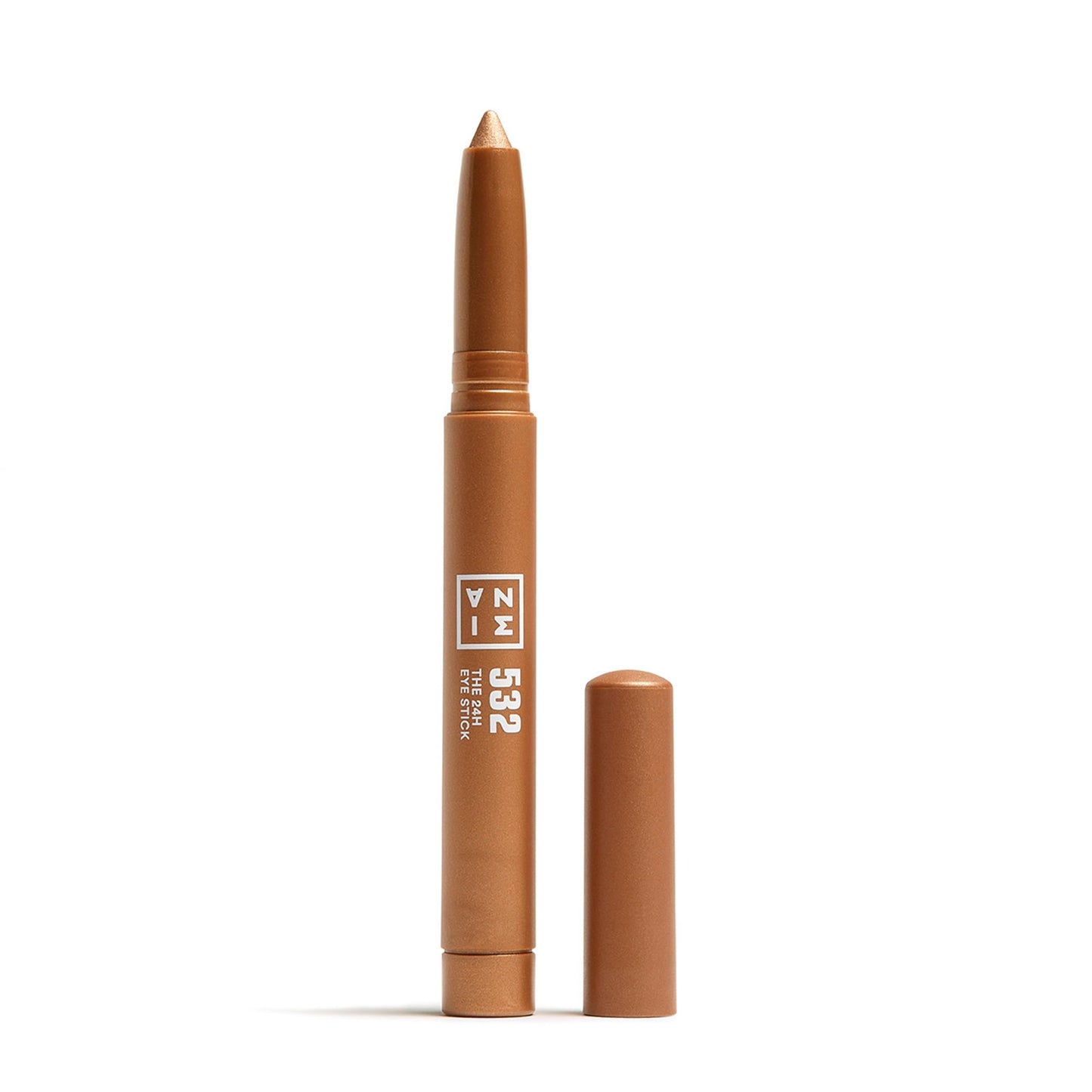 3INA MAKEUP - The 24H Eye Stick 532 - Bronze Creamy Eyeshadow Stick - Multitaskig Waterproof Eyeshadow - Matte & Shimmer
