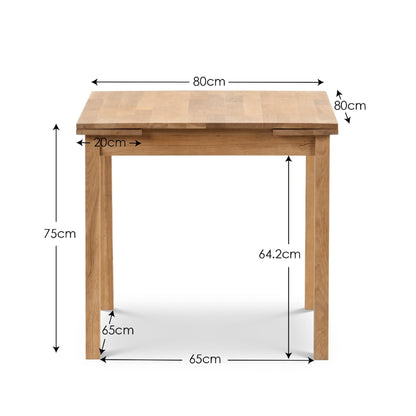 Julian Bowen Coxmoor Extending Dining Table, Oak