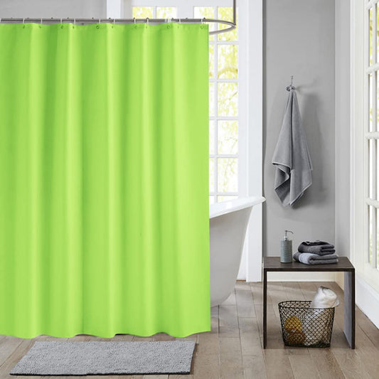 meioro Solid Colour Shower Curtains, PEVA Waterproof Bathroom Curtain Includes Curtain Hooks, Waterproof Mould Proof Resistant Shower Curtain Liner