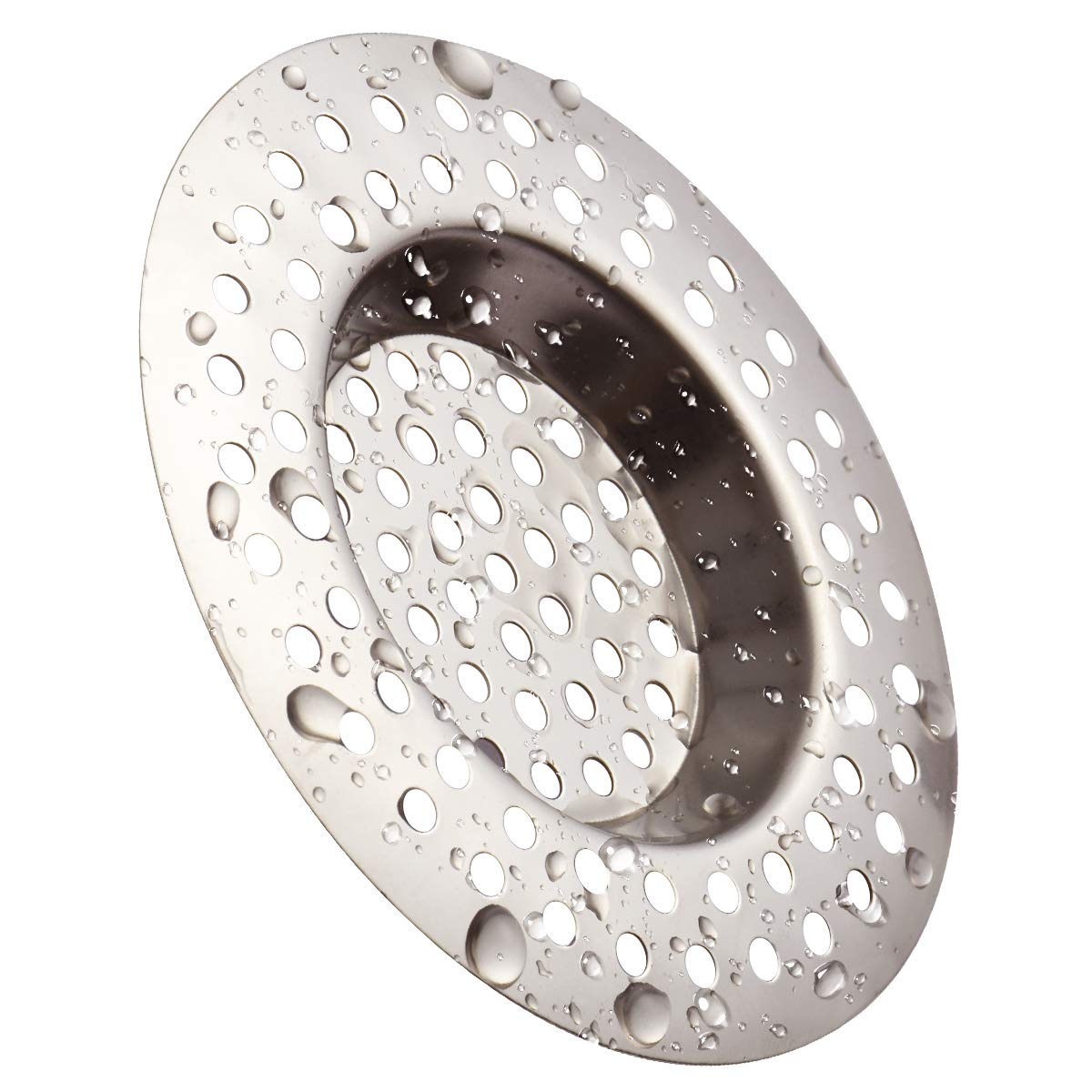 Macco 3 Pack Sink Strainer in Kitchens and Bathrooms Plug 78mm Diameter Hair Catcher for Bathtub Shower（90 holes)