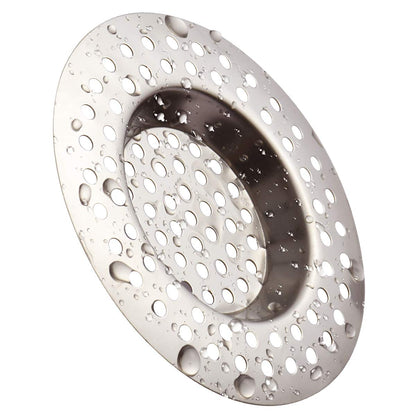 Macco 3 Pack Sink Strainer in Kitchens and Bathrooms Plug 78mm Diameter Hair Catcher for Bathtub Shower（90 holes)
