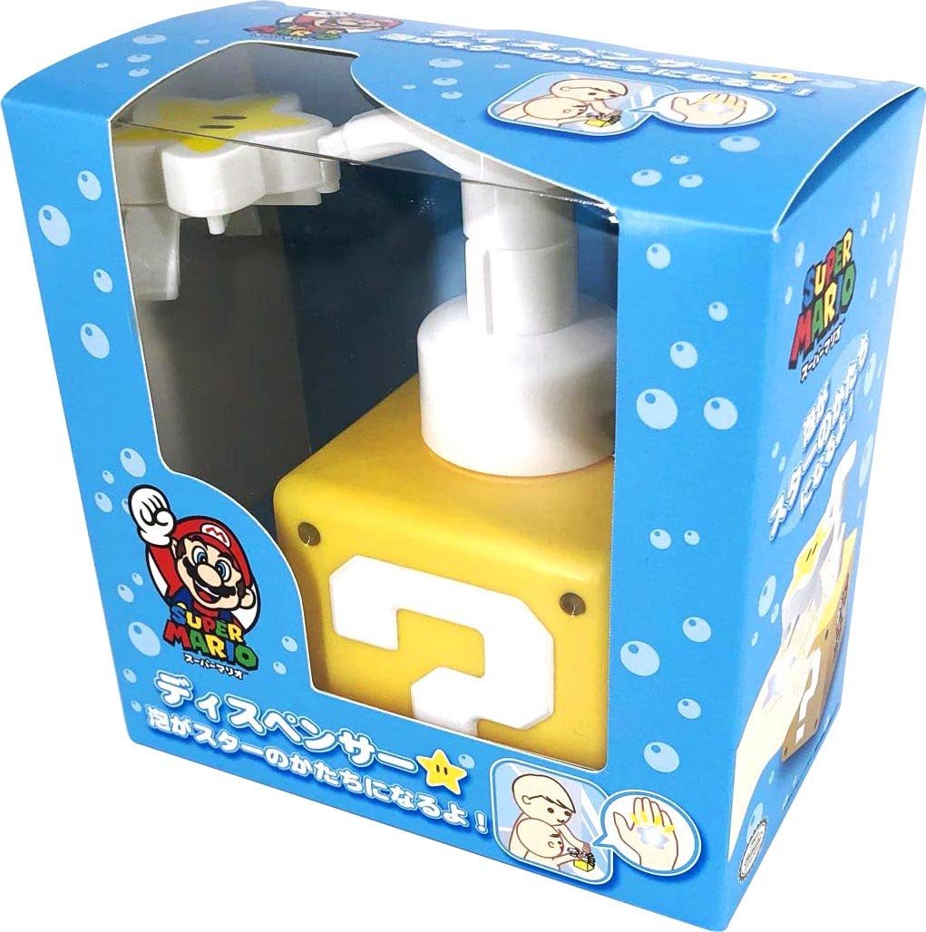 スーパーマリオ Super Mario Foaming Soap Dispenser 500ml Red Star Shape