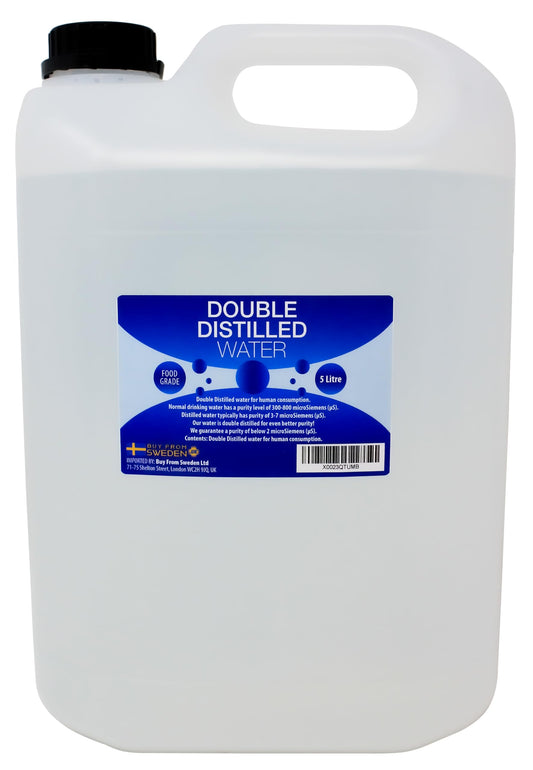 Double Distilled Water - 5 Litres