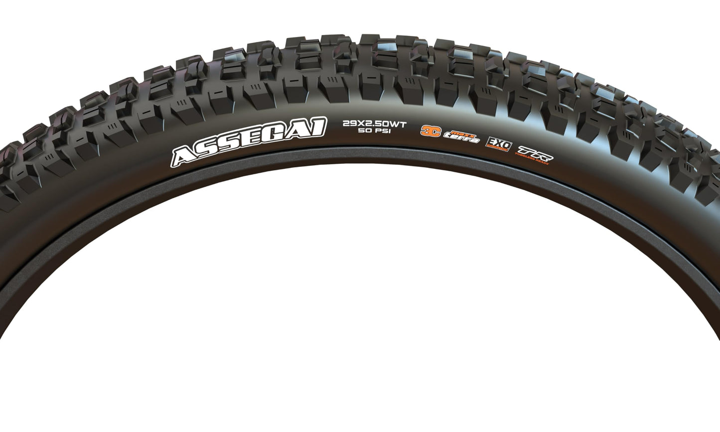 Maxxis Assegai 27.5 x 2.50 WT 120 TPI Foldable 3C MaxxTerra EXO+/TR Tyre,Black
