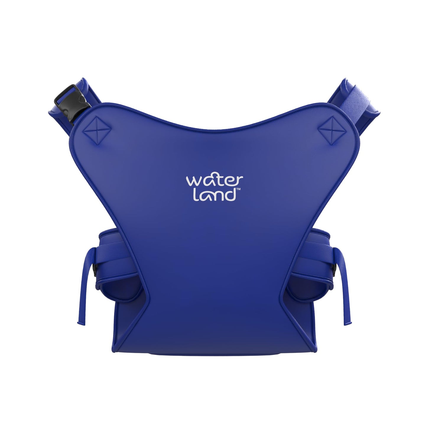 WaterLand Baby Carrier Innovative Carrier Seat for Water and Land Blue - Waterproof Chest Strap for Toddlers with Adjustable Straps, Lightweight Carry