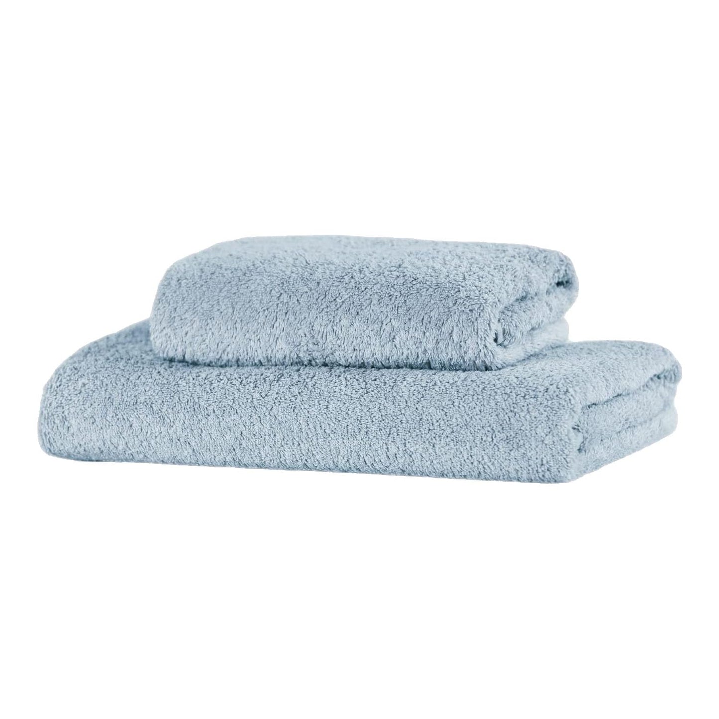Giovanni Dolcinotti Made in Italy Set of 2 Bath Towels 450 gsm Cotton Terry Towels, 110 x 60 cm + 60 x 40 cm, Soft to the Touch, Made in Italy