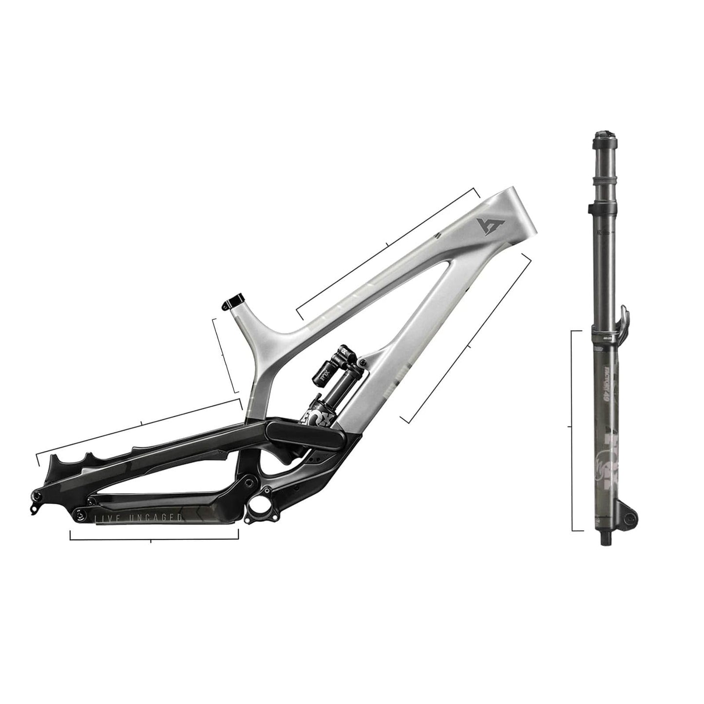 All Mountain Style AMS High Impact Frame Guard Total ? Protects your bike from scratches and dings, Clear/Silver