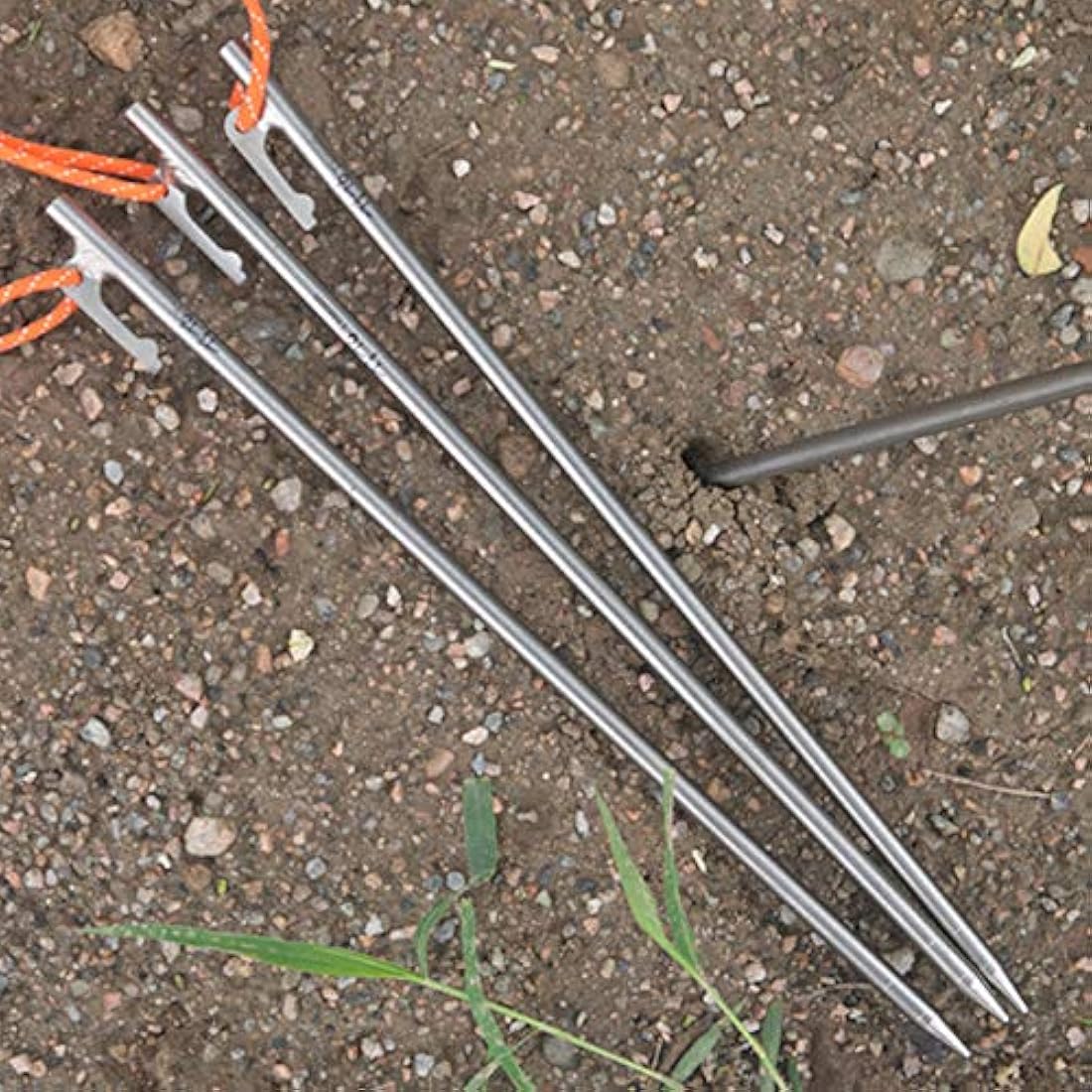 TITO High Strength Titanium alloy tent stakes Tent pegs nail pegs for canopy camping tent DIA 8mm and Length 240mm only 56G