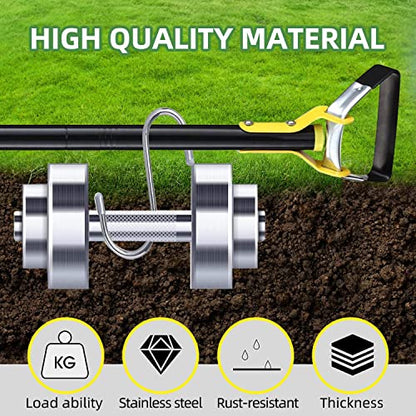 Garden Hoe Hoe Garden Tool 60in Stirrup Hoes for Planting Vegetables Farm, Stainless Steel Handheld Hula Hoes -Stirrup Hoe with Adjustable Action Hoe for Weeding/Loosening Soil…