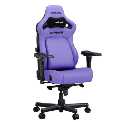 Anda Seat Kaiser 4 Gaming Chair for Adults - Large Reclining Video Game Chairs with 4-Level Pop-Out Lumbar, Stain-Resistant Faux Leather