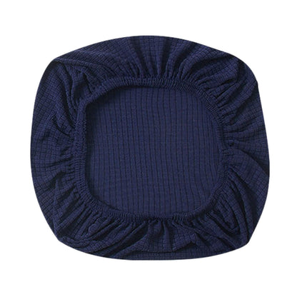 Fenteer Stretch Office Covers Seat Cover Slipcover Desk Seat Cushion Protectors for Computer, Dark Blue
