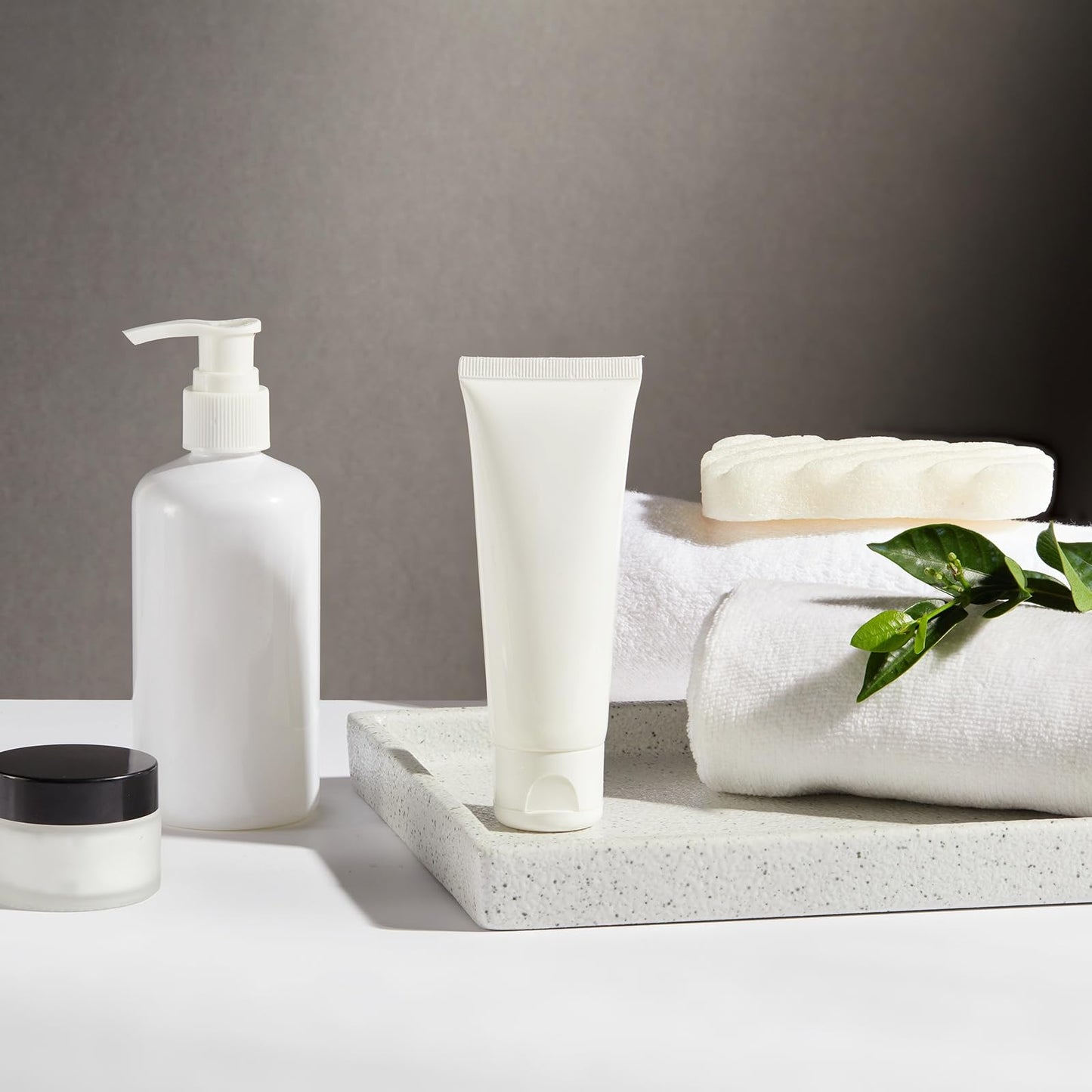 sourcing map Bathroom Vanity Tray, 7.9" x 3.9" Silicone Soap Dispenser Trays, Shatterproof Kitchen Sink Organizer for Soaps Keys Candle Trinket