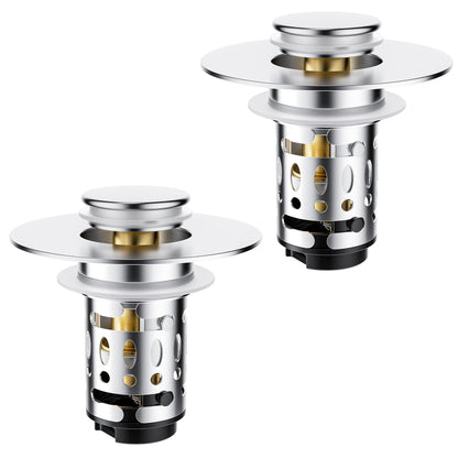 Magichome 2 Pack Bathroom Sink Plug fit for 28-45mm Basin Holes