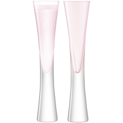 LSA International Moya Champagne Flute 170ml Blush x 2, 2 Count