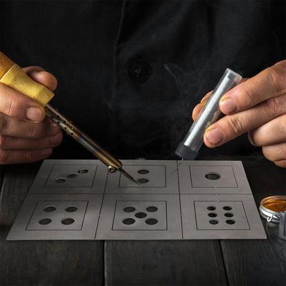 VOANZO Stainless Steel Welding Mold Welding Plate Practice Beginner Welding Practice Novice Practice Welding Sheet Dice Welding Kit Low Carbon Steel