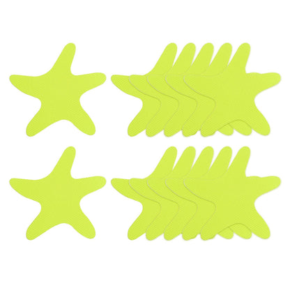sourcing map 12pcs Non Slip Bathtub Stickers Bath Shower Floor 3.86" Anti-Slip Sticker Tape Starfish Style Decals for Bathroom Kitchen Bathtub Treads