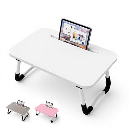 Small Laptop Bed Desk - Lap Desk 48 x 30cm for Breakfast Tray Table, Eating, Reading, Writing, Working, Laptop Stand for Bed, Sofa, Office and Home