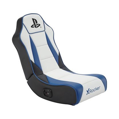 X-Rocker PlayStation Geist 2.0 Floor Rocker, Audio Gaming Chair - Headrest Speakers, Ergonomic Support, Foldable Rocking Base