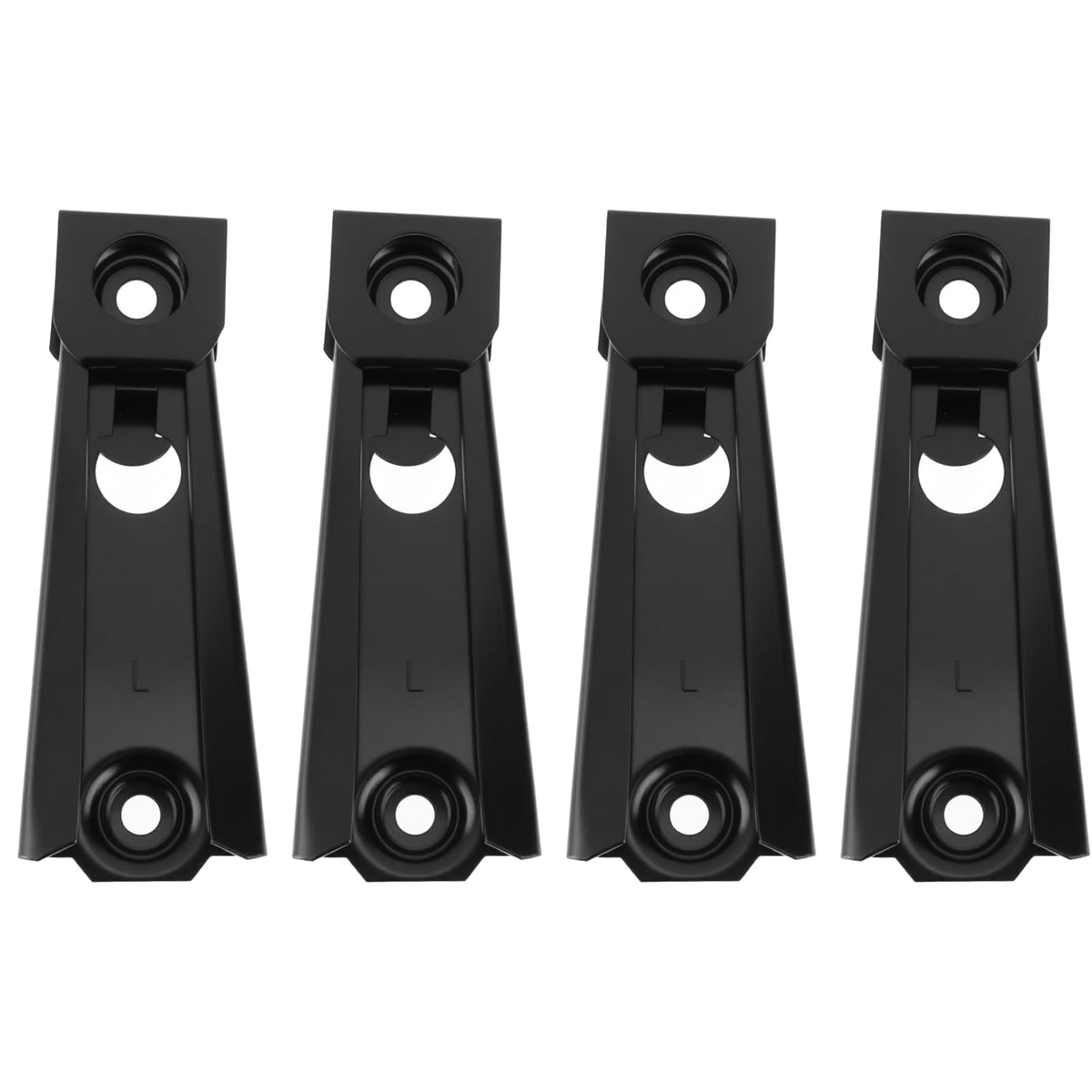 Briny River 4Pcs Recliner Back Clip Bracket KD Clip Bracket for Outdoor or Indoor Lounge Chairs 12.7x4.5x3.2cm Black