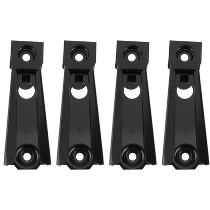 Briny River 4Pcs Recliner Back Clip Bracket KD Clip Bracket for Outdoor or Indoor Lounge Chairs 12.7x4.5x3.2cm Black