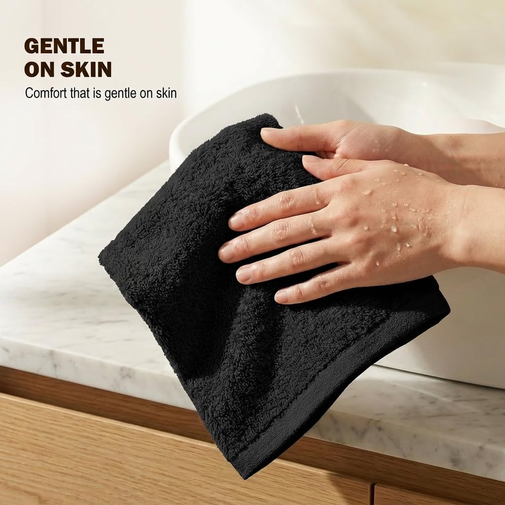 Utopia Towels Cotton Washcloths Set - Pack of 24-100% Ring Spun Cotton, Premium Quality Flannel Face Cloths