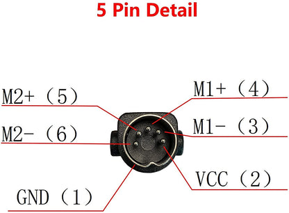 BaiDian Recliner Controller 2 Buttons 5 Pin with Child Lock for Power Recliner Lift Chair Electric Sofa Hand Control Parts