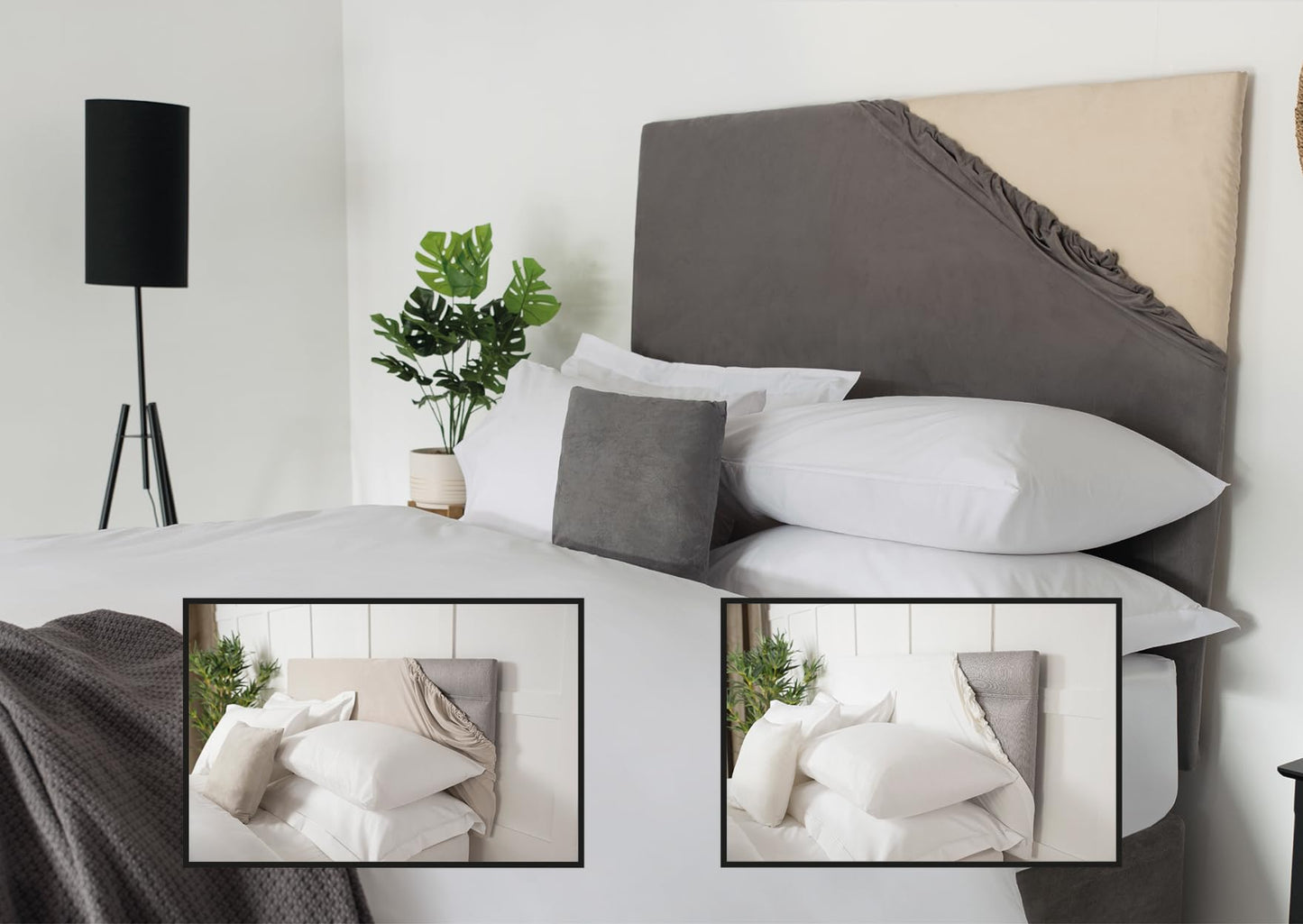 Belledorm Headboard Wrap (White, Super King)