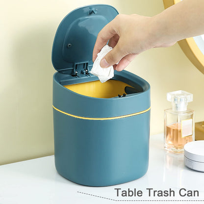 aghoer Mini Table Trash Can for Desktop: Saves 80% of Desk Space