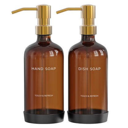 Kitchen Soap Dispenser with Non-Slip Protective Silicone Pad - Hand and Dish Soap Dispenser for Kitchen,Modern Kitchen Decor & Accessories.