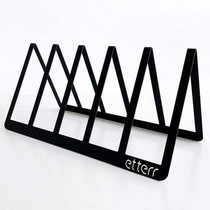 etterr Display Stand, Shelf and Storage for 50 Vinyl Discs (White)