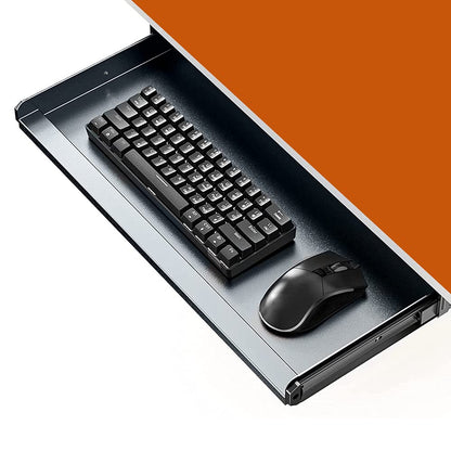YANGHX Keyboard Tray Under Desk Slide Drawer Heavy-Duty Ergonomic Keyboard Slide-Out Platform,Underdesk Drawer Office Storage Organizer Computer Desk