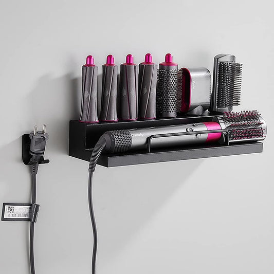 DALUOBO Storage Holder for Dyson Airwrap Curling Iron styler Wall Mounted Rack Bracket Stand with Adhesive for Home Bathroom Organizer (???)