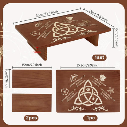 PH PandaHall Altar Table, 11.8"x7.8" Seasons of the Soul Theme Tables