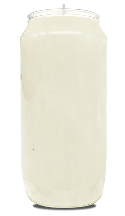 Hyoola 7 Day White Memorial Candles - 20 Pack Grave Candles for Religious, Memory, Vigil and Emergency Use - 100% Vegetable Oil Wax in Plastic Jar