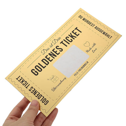VOANZO Gift Cards Fill Yourself Out With Scratch-Off Stickers - Gold Tickets, Birthday Cards, Birthday Gifts Scratch-Off Cards For Labels